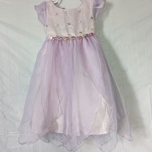 Biscotti dress with lilac Organza and flowers, size 4